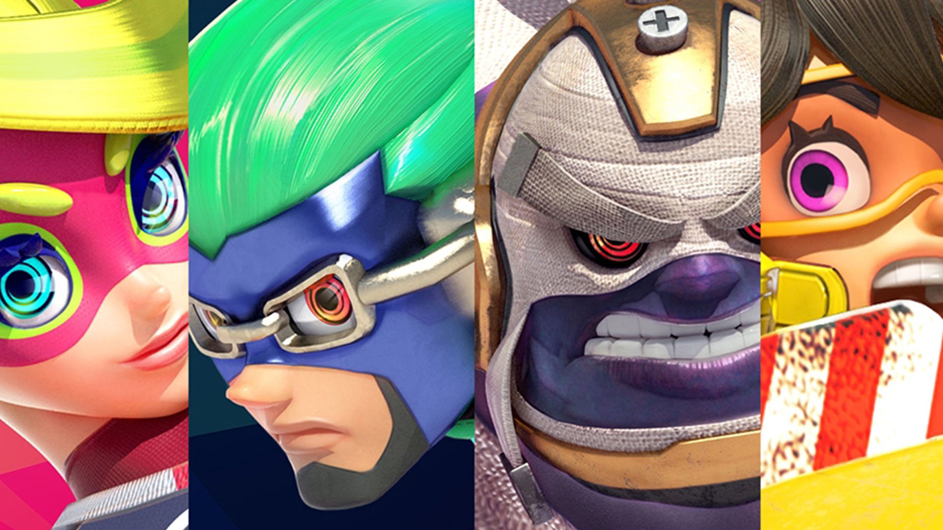 Download Mechanica (Arms) Master Mummy (Arms) Ninjara (Arms) Ribbon Girl (Arms) Video Game Arms HD Wallpaper
