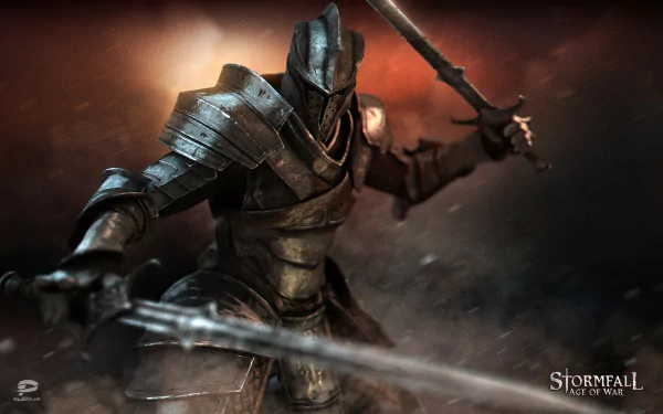 armor sword knight warrior video game Stormfall: Age of War HD Desktop Wallpaper | Background Image