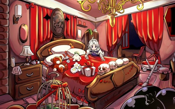Anime Touhou Sakuya Izayoi HD Wallpaper | Background Image