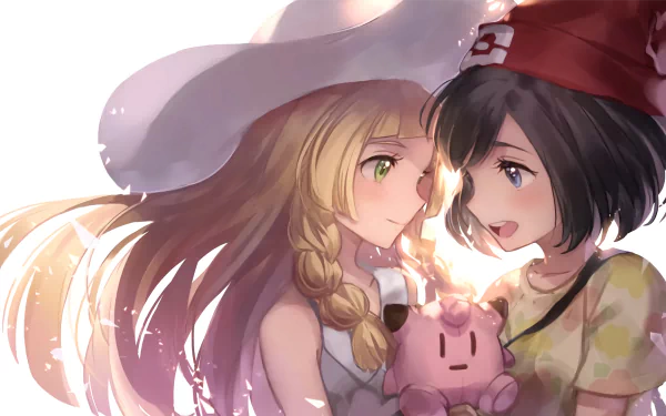 Selene (Pokémon) Lillie (Pokemon) video game Pokémon: Sun and Moon HD Desktop Wallpaper | Background Image