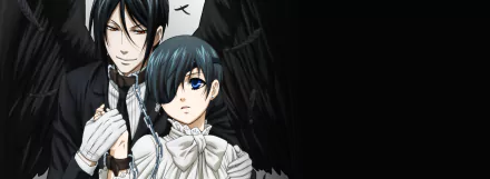 Sebastian Michaelis Ciel Phantomhive Anime Black Butler HD Desktop Wallpaper | Background Image