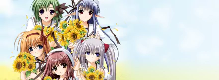 Asa Shigure Primula (Shuffle!) Nerine (Shuffle!) Kaede Fuyou Lisianthus (Shuffle!) Anime Shuffle! HD Desktop Wallpaper | Background Image