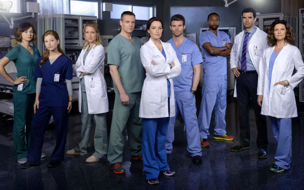 Wendy Crewson Julia Taylor Ross Michael Shanks Daniel Gillies Erica Durance TV Show Saving Hope HD Desktop Wallpaper | Background Image