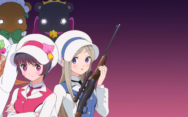 Ginko Yurishiro Lulu Yurigasaki Kureha Tsubaki Anime Yurikuma Arashi HD Desktop Wallpaper | Background Image