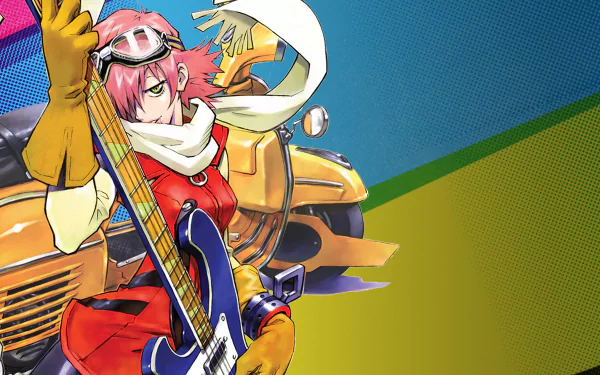 Haruko Haruhara Anime FLCL HD Desktop Wallpaper | Background Image