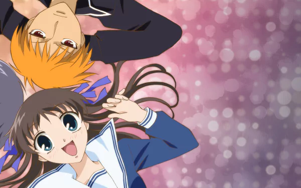 Yuki Sohma Kyo Sohma Tohru Honda Anime Fruits Basket HD Desktop Wallpaper | Background Image