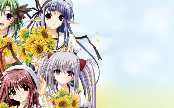 Asa Shigure Primula (Shuffle!) Nerine (Shuffle!) Kaede Fuyou Lisianthus (Shuffle!) Anime Shuffle! HD Desktop Wallpaper | Background Image
