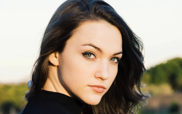 blue eyes American brunette face actress Celebrity Violett Beane HD Desktop Wallpaper | Background Image