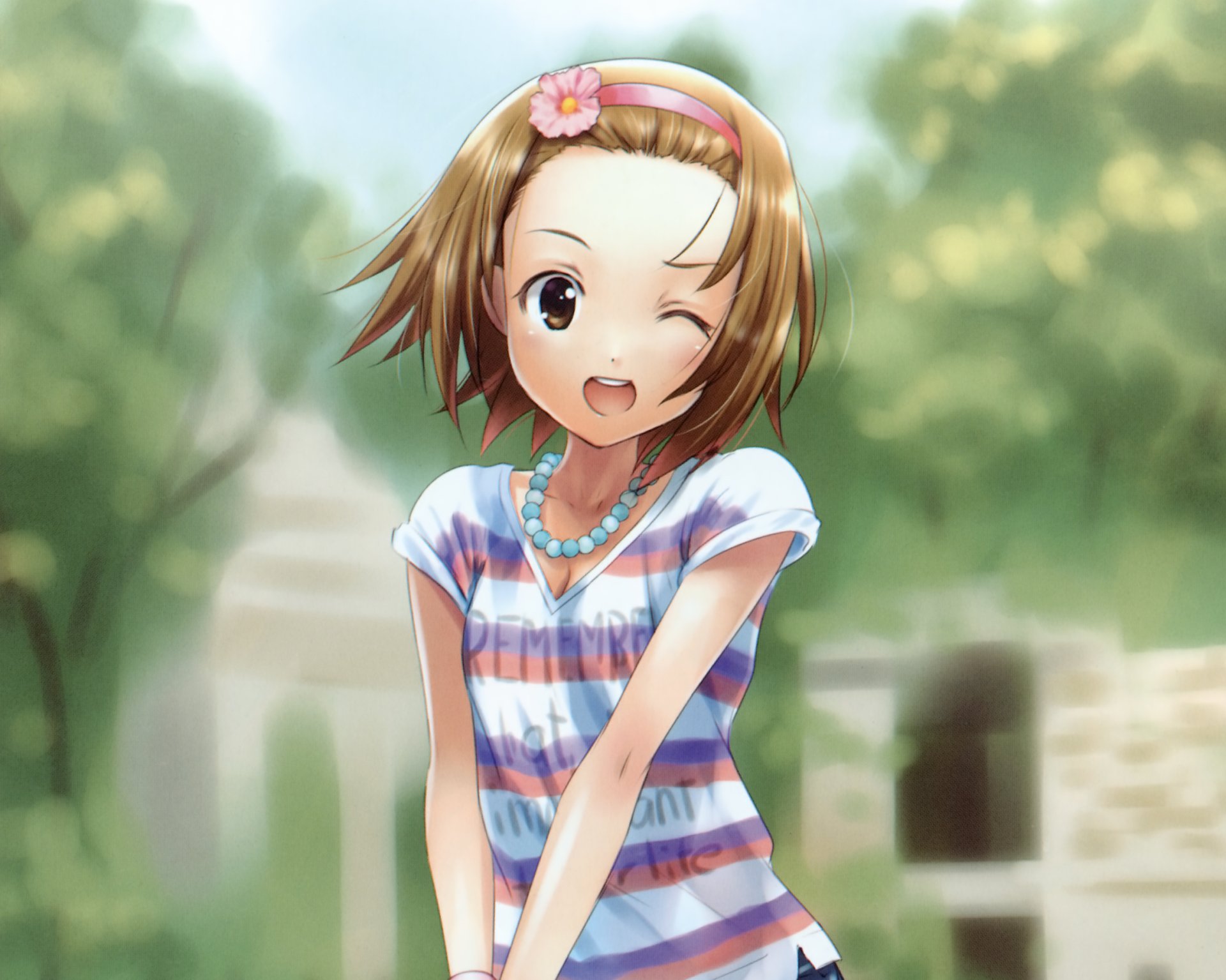 Download Ritsu Tainaka Anime K-ON! HD Wallpaper by Goto-P