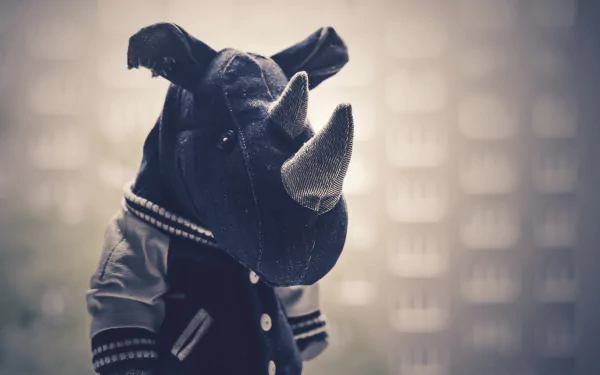 rhino man made stuffed animal HD Desktop Wallpaper | Background Image