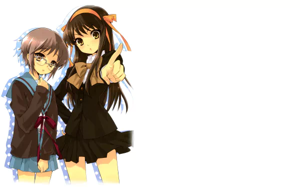 Yuki Nagato Haruhi Suzumiya Anime The Melancholy of Haruhi Suzumiya HD Desktop Wallpaper | Background Image