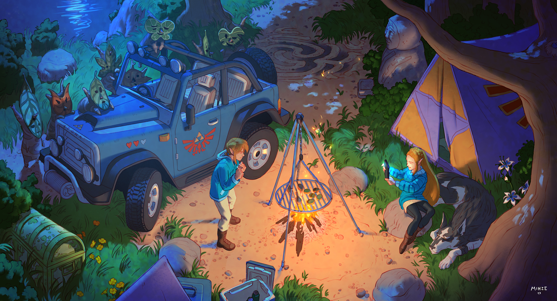 The Legend Of Zelda Camping In The Wild Hd Wallpaper Background