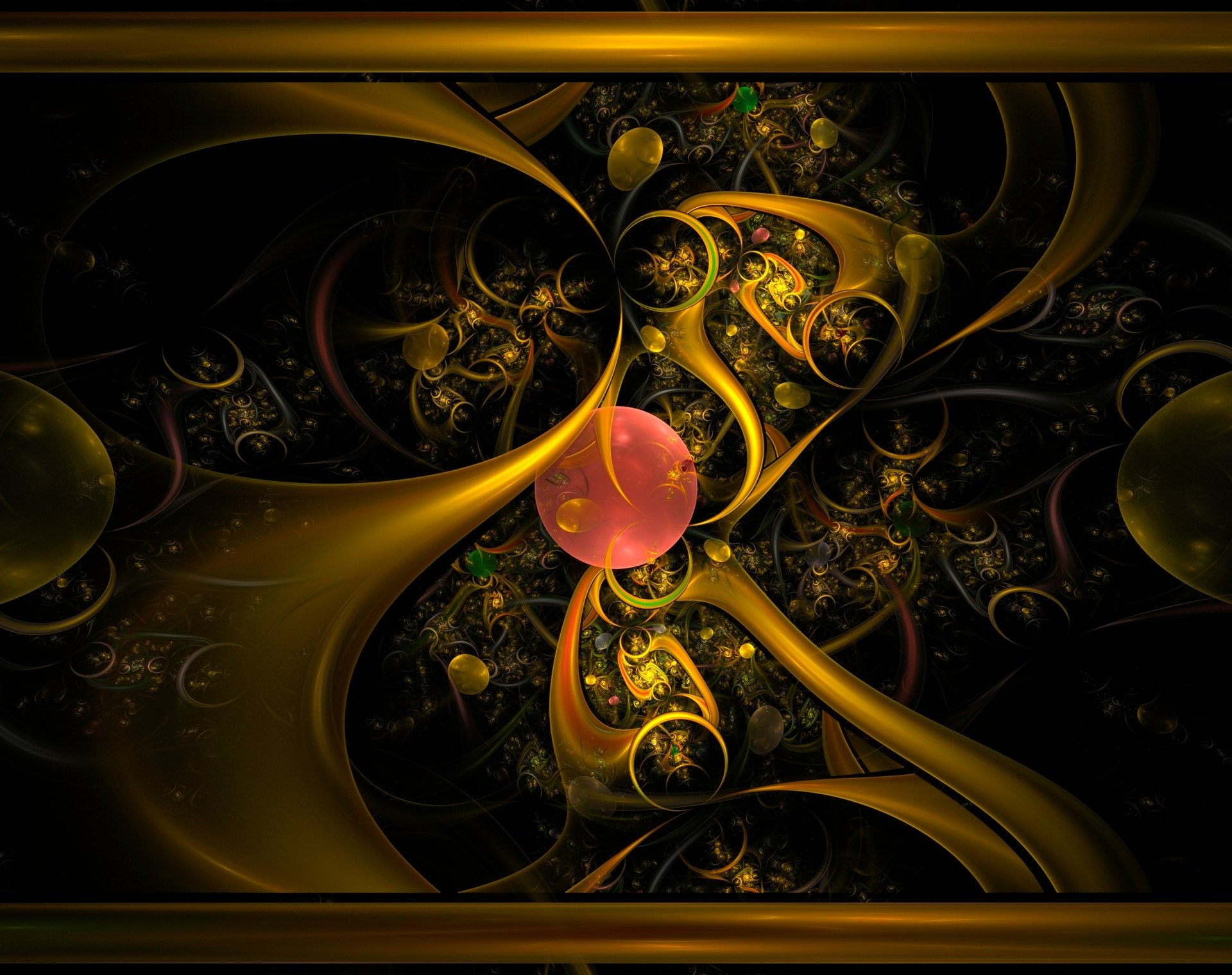 Download Swirl Orb Sphere Pink Colorful Abstract Fractal HD Wallpaper by TheLionofOZ