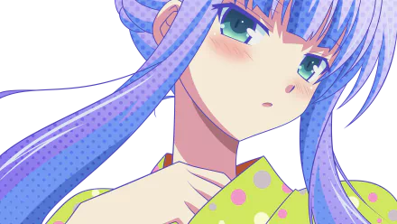 Close-up anime portrait of Shouko Kirishima from Baka and Test, rendered in vibrant 4K Ultra HD quality, designed as a PC desktop wallpaper and background.