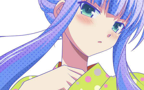 Close-up anime portrait of Shouko Kirishima from Baka and Test, rendered in vibrant 4K Ultra HD quality, designed as a PC desktop wallpaper and background.