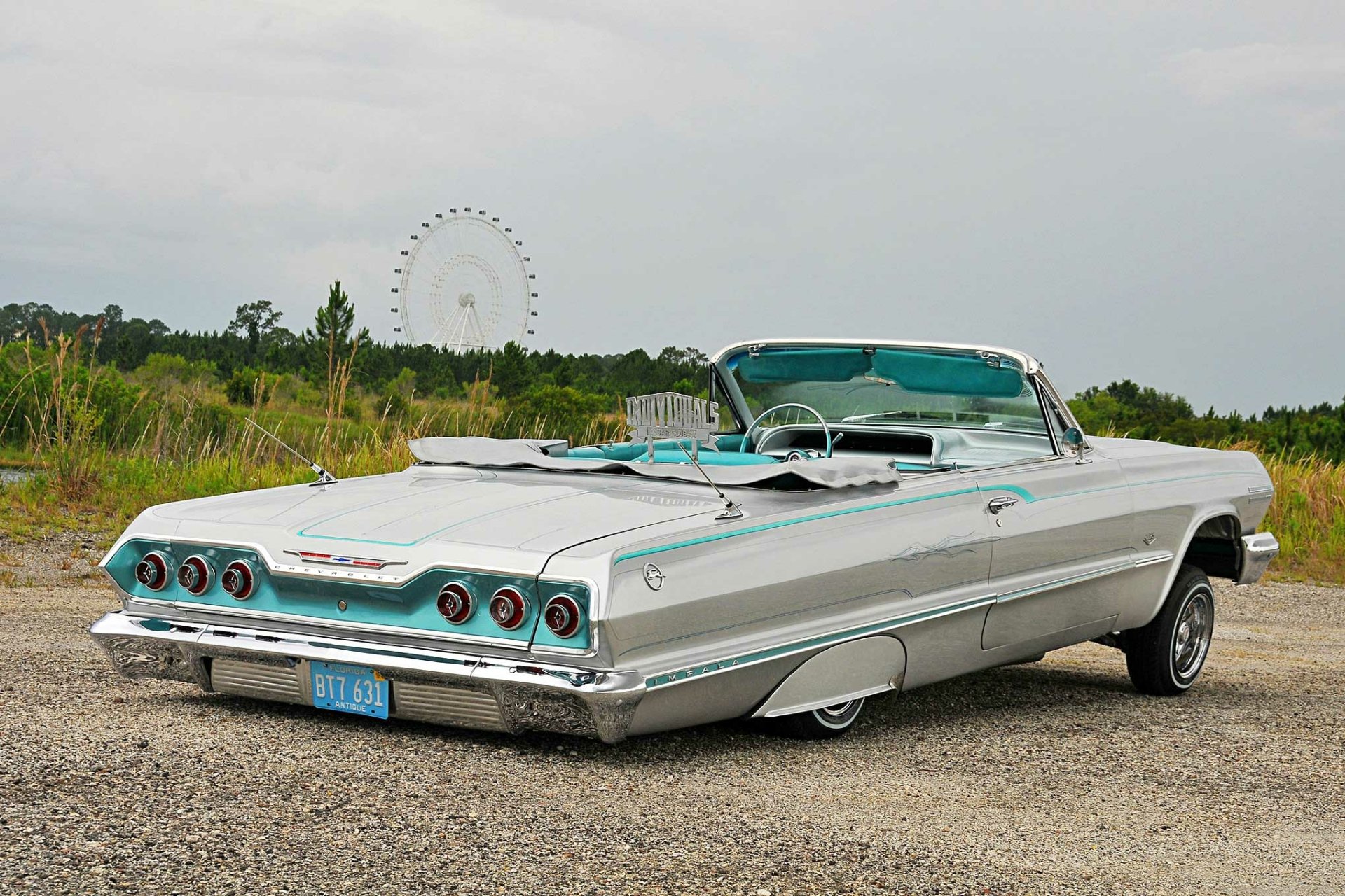 Download Classic Car Lowrider Chevrolet Chevrolet Impala Vehicle Chevrolet Impala Convertible HD Wallpaper