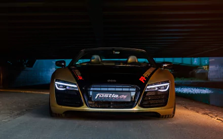 Audi car supercar Audi R8 V10 Spyder vehicle Audi R8 HD Desktop Wallpaper | Background Image