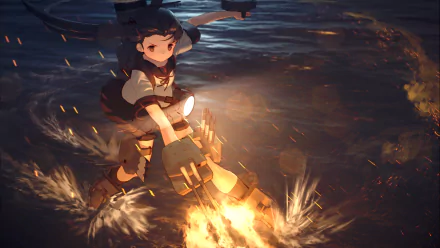 Fubuki (Kancolle) Anime Kantai Collection HD Desktop Wallpaper | Background Image