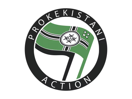  Round Kekistan Flag (English) - Kekistani Action for Kekistan