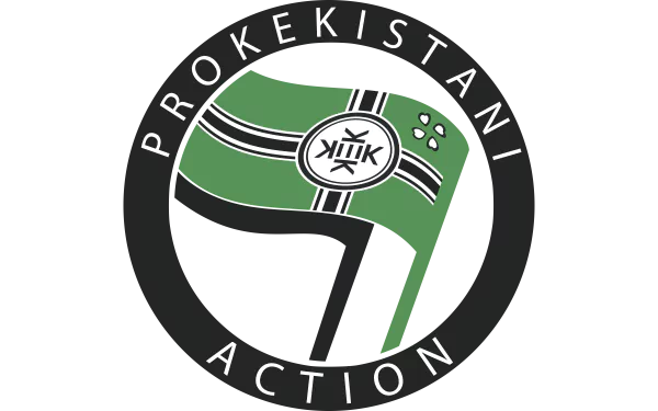  Round Kekistan Flag (English) - Kekistani Action for Kekistan