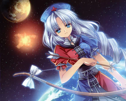 Eirin Yagokoro Anime Touhou HD Desktop Wallpaper | Background Image