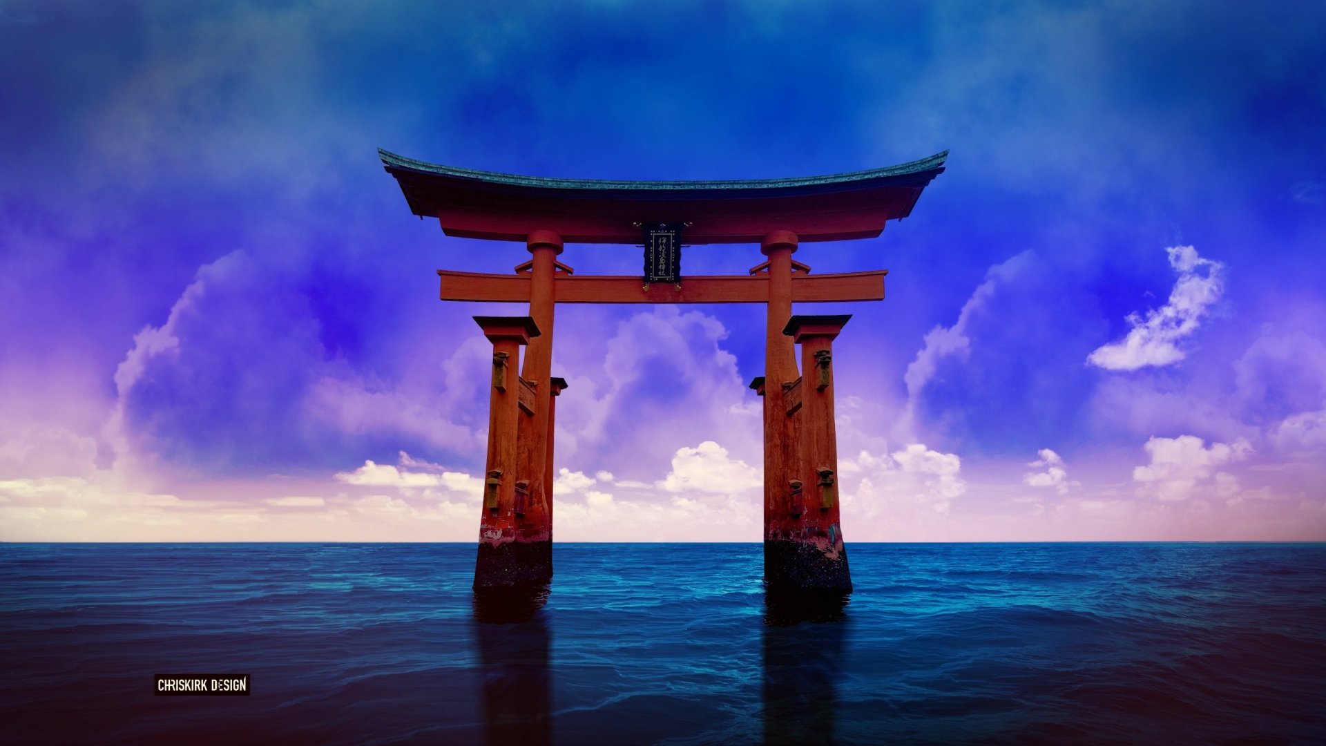 A Torii Gate in the Japanese Sea by Chris Kirk