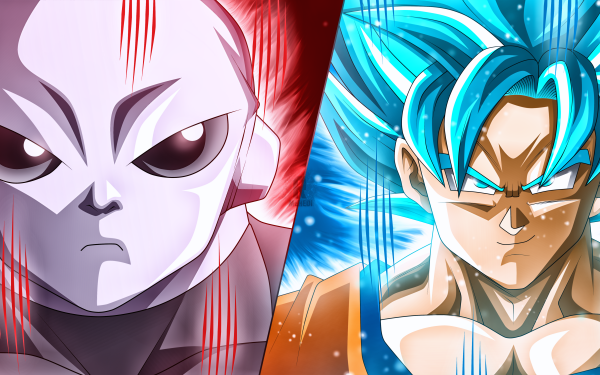 Anime Dragon Ball Super Dragon Ball Goku Jiren SSGSS Goku HD Wallpaper | Background Image