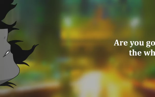 HD PC desktop wallpaper featuring anime style from Zankyou No Terror with a close-up character silhouette and blurred colorful background.