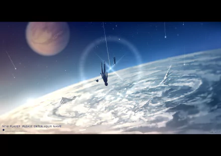 cloud comet star earth planet Anime Original HD Desktop Wallpaper | Background Image