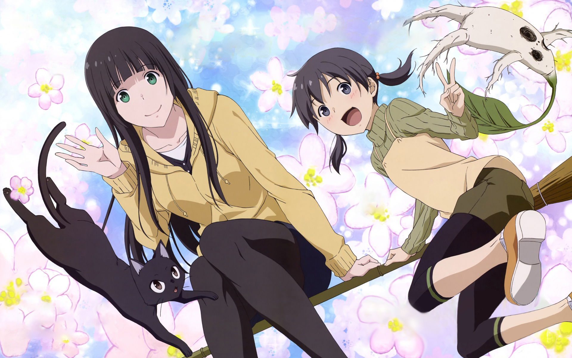Flying Witch HD Wallpaper