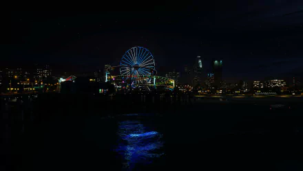 roller coaster night video game Grand Theft Auto V HD Desktop Wallpaper | Background Image