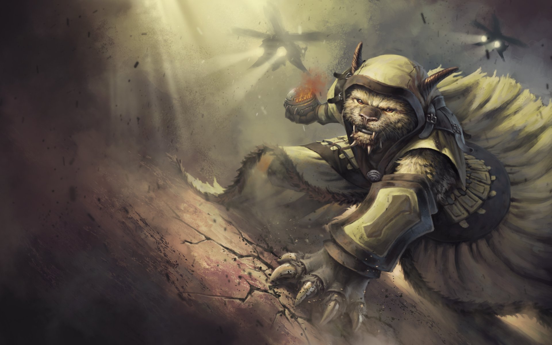 Download Creature Cat Warrior Video Game Guild Wars 2 HD Wallpaper