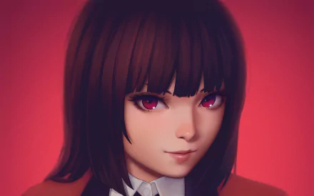 Yumeko Jabami Anime Kakegurui HD Desktop Wallpaper | Background Image