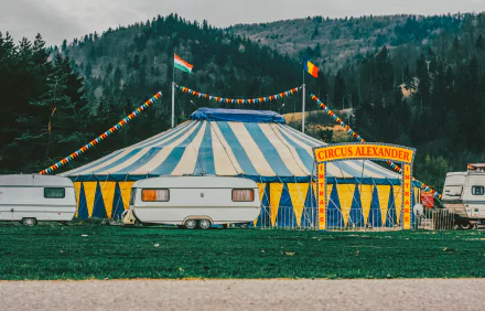 tent caravan photography circus HD Desktop Wallpaper | Background Image