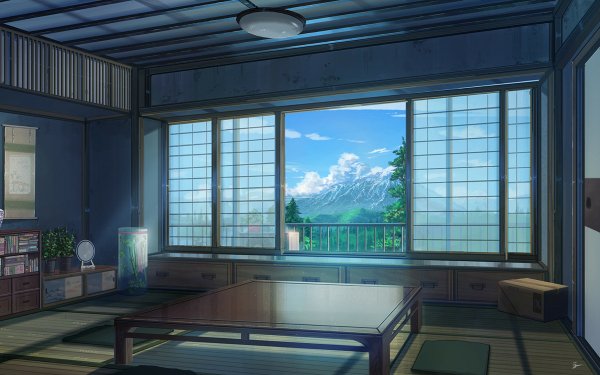 Anime Room Sky Cloud HD Wallpaper | Background Image