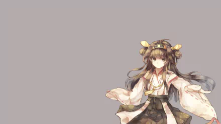 Kongou (Kancolle) Anime Kantai Collection HD Desktop Wallpaper | Background Image