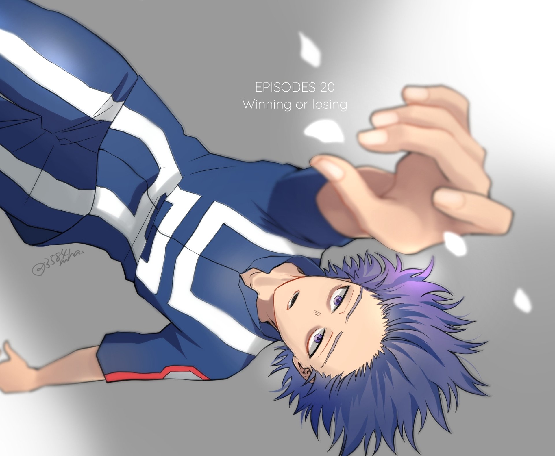 Download Uniform Purple Eyes Purple Hair Hitoshi Shinso Anime My Hero  Academia HD Wallpaper