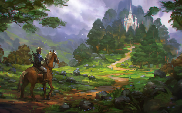 Video Game The Legend of Zelda: Breath of the Wild Zelda Link Horse HD Wallpaper | Background Image