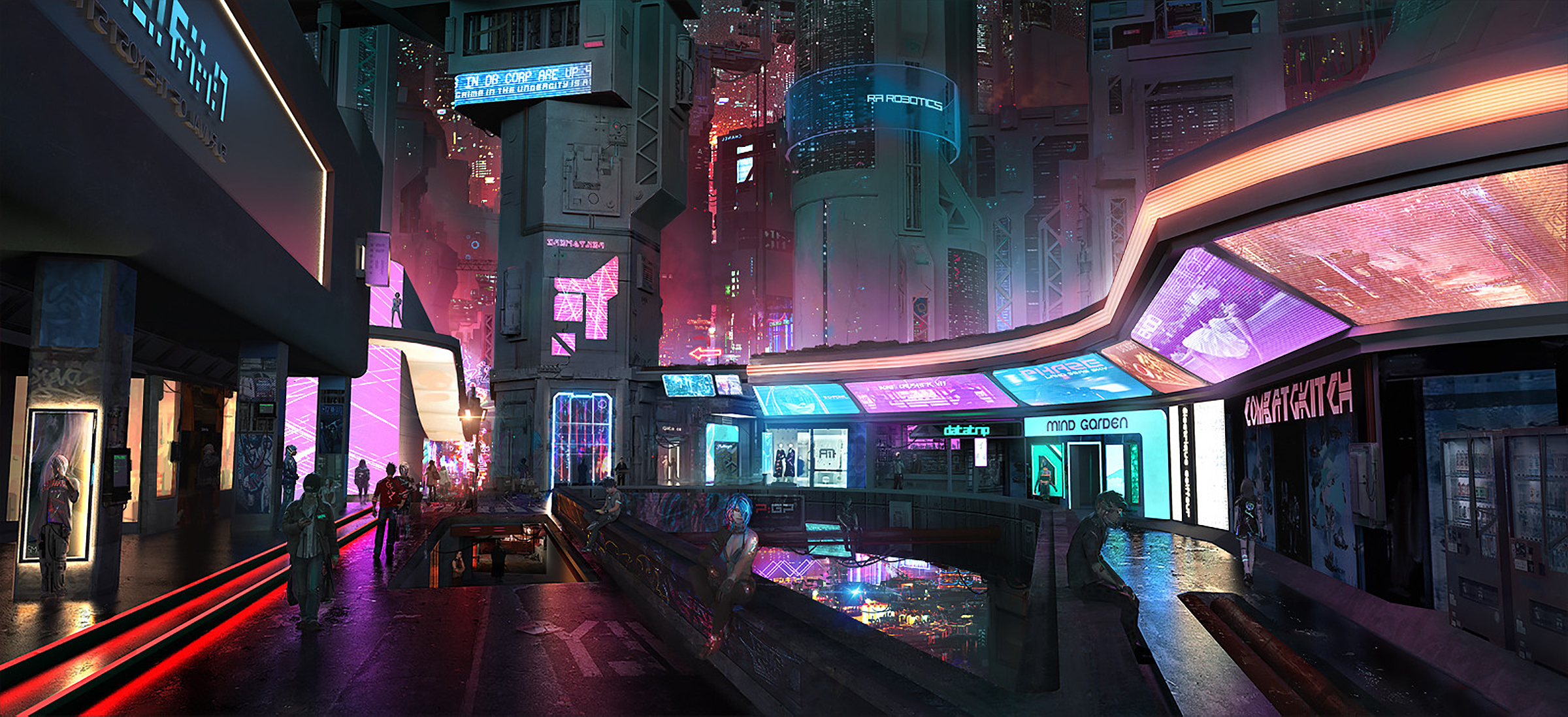 Sci-Fi Cyberpunk City 4K Wallpaper #108