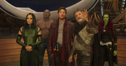 Drax The Destroyer Dave Bautista Pom Klementieff Mantis (Marvel Comics) Star Lord Chris Pratt Gamora Zoe Saldana Ego (Marvel Comics) Kurt Russell movie Guardians of the Galaxy Vol. 2 HD Desktop Wallpaper | Background Image