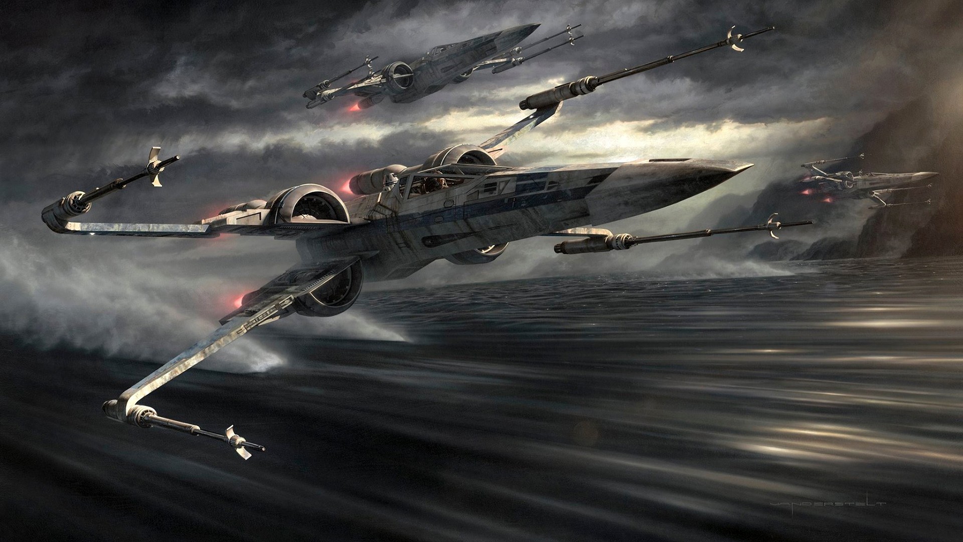 Download X-Wing Star Wars Movie Star Wars Episode VII: The Force Awakens HD  Wallpaper by Jerry Vanderstelt