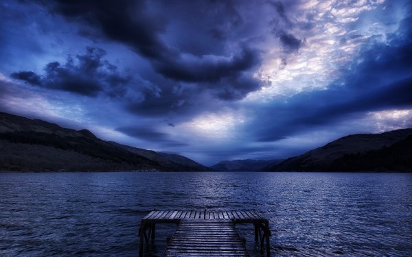 Photography Lake Lakes Sky Blue Cloud Pier HD Wallpaper | Background Image
