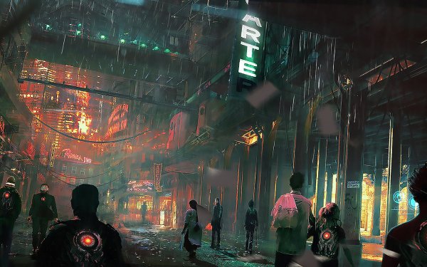 Cyberpunk Cityscape Hd Wallpapers Background Images