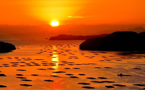 Photography Sunset Japan Landscape Nature Sun orange Sky HD Wallpaper | Background Image