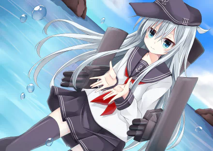 Hibiki (Kancolle) Anime Kantai Collection HD Desktop Wallpaper | Background Image