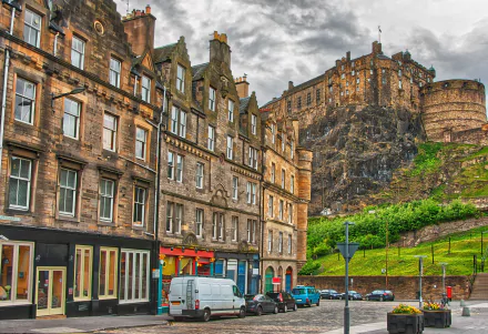  Street in Edinburgh, Scotland