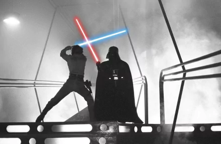 lightsaber Luke Skywalker Darth Vader movie Star Wars Episode V: The Empire Strikes Back HD Desktop Wallpaper | Background Image