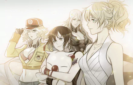 Aranea Highwind Cindy Aurum Iris Amicitia Lunafreya Nox Fleuret video game Final Fantasy XV HD Desktop Wallpaper | Background Image
