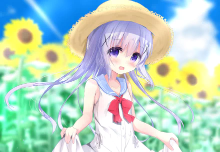 Chino Kafū Anime Is the Order a Rabbit HD Desktop Wallpaper | Background Image