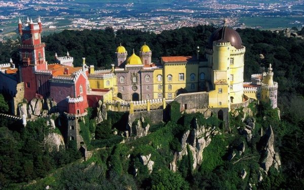 Man Made Pena Palace Palaces Portugal Architecture HD Wallpaper | Background Image